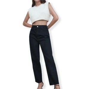 Zara relaxed high waisted mom fit jeans
